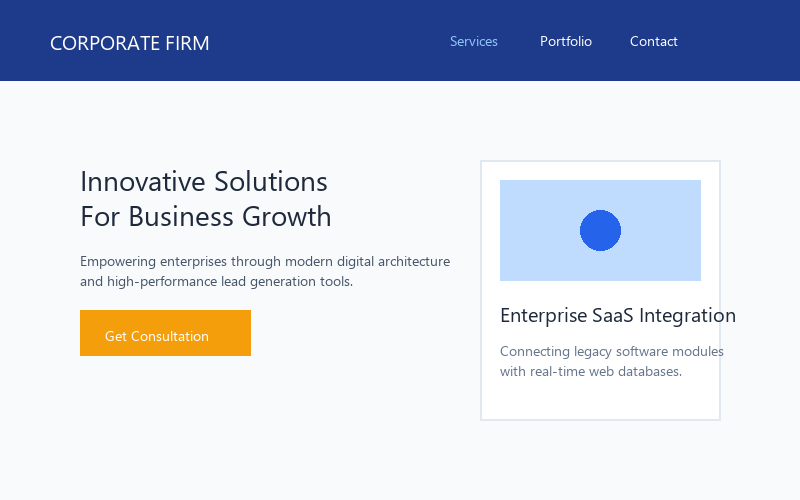 Corporate business website